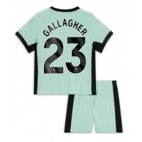 Chelsea Conor Gallagher #23 Tredje trøje Børn 2023-24 Kortærmet (+ Korte bukser)